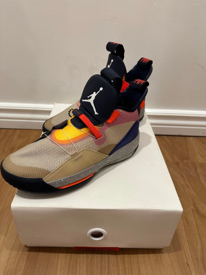  Air Jordan 33 Visible Utility - Size 8.5 / AQ8830-200 — 第 3/4 张图片