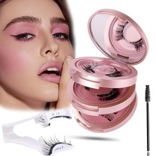 8 Pair 3D Magnets Magnetic Eyelashes Kit Natural Look False Lashes With Tool US