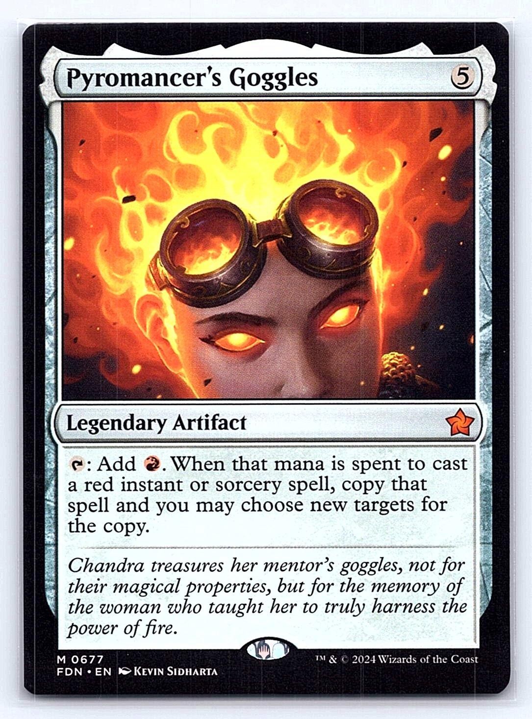 Pyromancer's Goggles 677 Mythic Foundations Magic: The Gathering Near Mint
