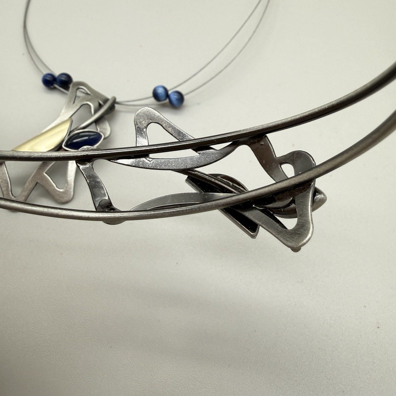 Christopher Poly Signed Modernist Sculptural Neck… - image 10