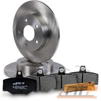 2X Bremsscheibe +Satz BremsbelÄGe BremsklÖTze Hinten FÜR Nissan Almera Tino