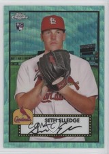 2021 Topps Chrome Platinum Anniversary Aqua Wave Refractor Seth Elledge 04o2