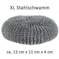 Spugna in acciaio XL 3-50 pz ovale pulitore pentole raschietto pulizia 13x11x4 cm
