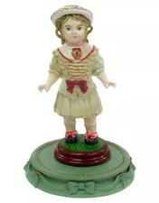 Mini Figure Brew-Shaped Bisque Doll White Miniature Antique Museum