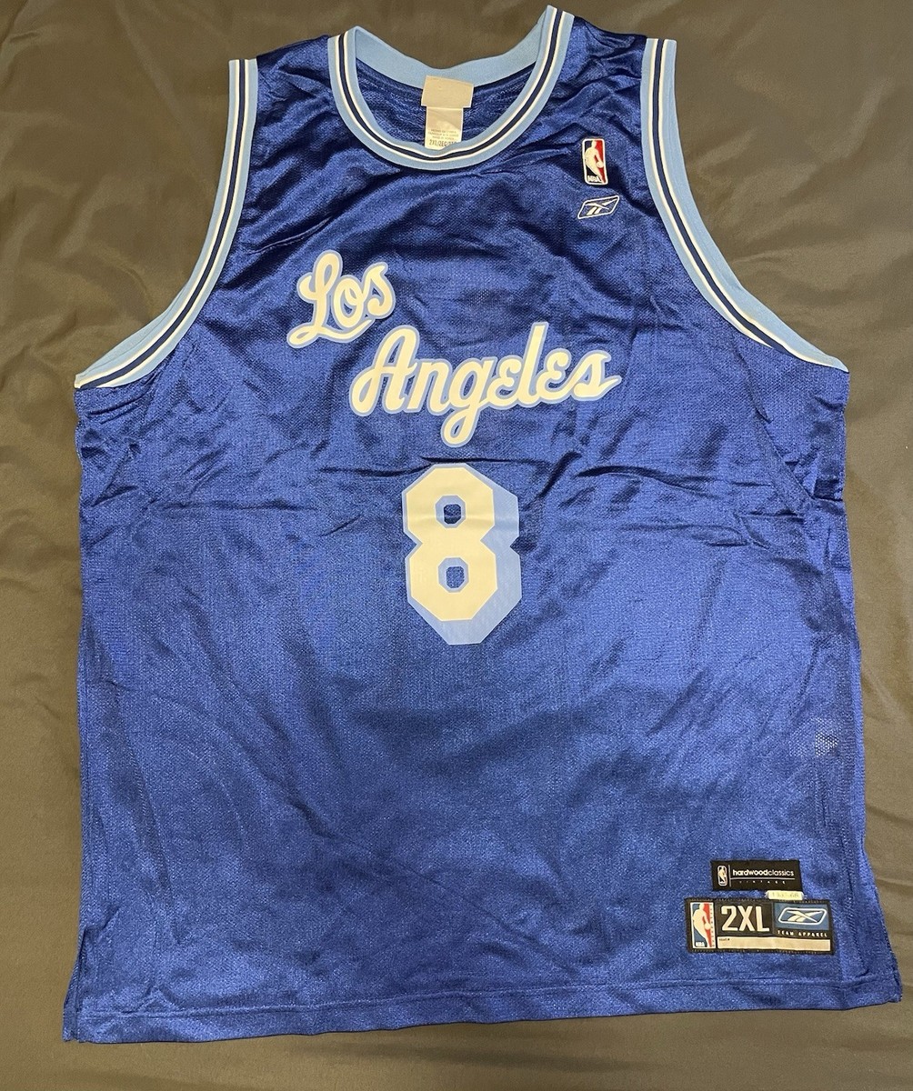 Reebok Kobe Bryant Los Angeles Lakers #8 Blue Hardwood Classics