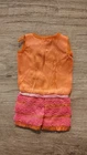 Vintage Barbie Francie Doll Wild N Wooly Orange Pink Jumper Mattel Mod Satin