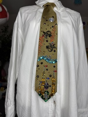 Gold Dungeons And Dragons Royalty Tie