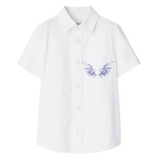 Burberry Kids EKD Applique Short-Sleeved Shirt