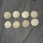 Lot Of 8 1965-1969 Kennedy Half Dollars, 40% Silver