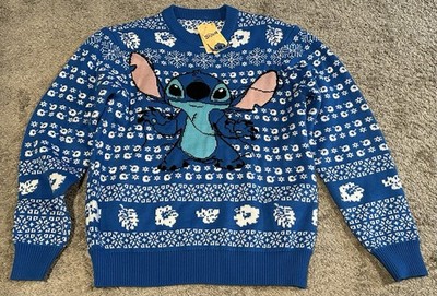 Disney Stitch Light Up Holiday Sweater Size: Large Brand New with Tag