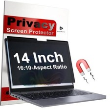 14 Inch Magnetic Privacy Screen for Laptops 16:10 - Removable Anti-Glare