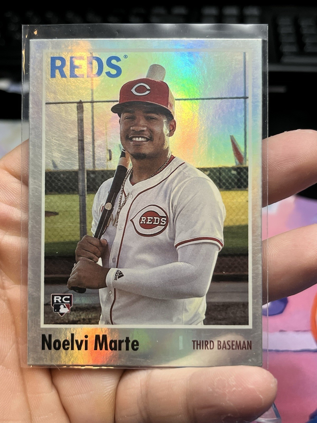 2024 Topps Archives - 1970 Topps Noelvi Marte #158 Rainbow Foilboard /199 (RC)