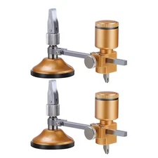 2 Pcs Ceramic Cutter with Suction Cup Adjustable Glass Circle Cutting Tool