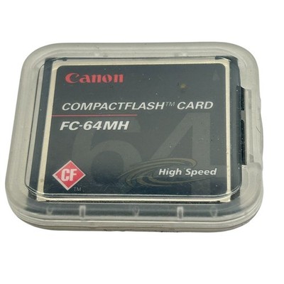 Canon 64MB (FC-64MH) CompactFlash H-speed Data Transfer Memory Card for D-Camera