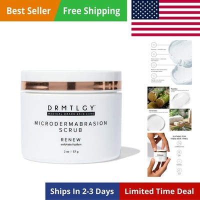 Microdermabrasion Scrub   Face Exfoliator to Smooth & Polish Dull, Rough Skin...
