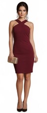 NWT Lulu’s “Thrive” Deep Wine Cocktail Dress