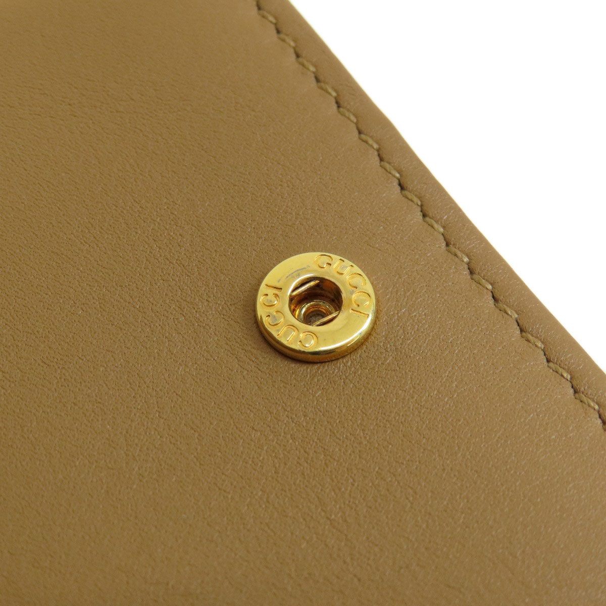 Gucci Python Leather Brown Compact Wallet Very Go… - image 13