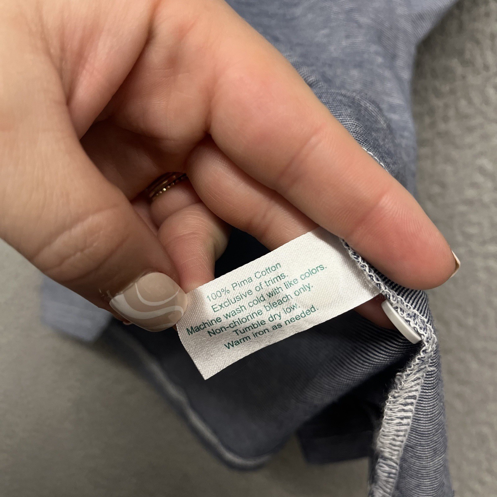 Criquet Shirt Mens L Blue Striped Classic Preppy Polo Pima Cotton Slim Fit