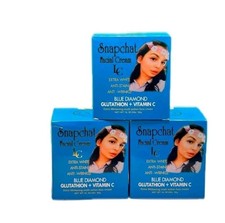 ORIGINAL SNAPCHAT BLUE DIAMOND EXTRA WHITENING GLUTATHIONE FACE CREAM 50g X1