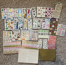 Vintage Scrapbooking Stickers Lot