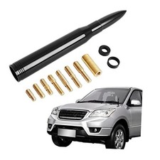 Car Bullet Antenna Universal Vehicle Truck Replacement Antenna, Car Radio Black