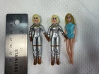 3 Mattel Barbie Collector Doll  Malibu Astronaut Vintage Repro Miniature 7cm