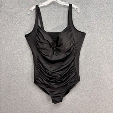 Swimsuits for All Ruched Twist Front 1 Piece Swimsuit SIZE 20 20W Cup C/D NWT