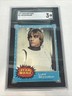 1977 TOPPS STAR WARS LUKE SKYWALKER TRADING CARD #1 SGC 3 RO