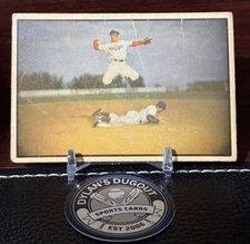 1953 Bowman Color #33 Peewee Reese Brooklyn Dodgers Hall Of Fame Poor/Very Good