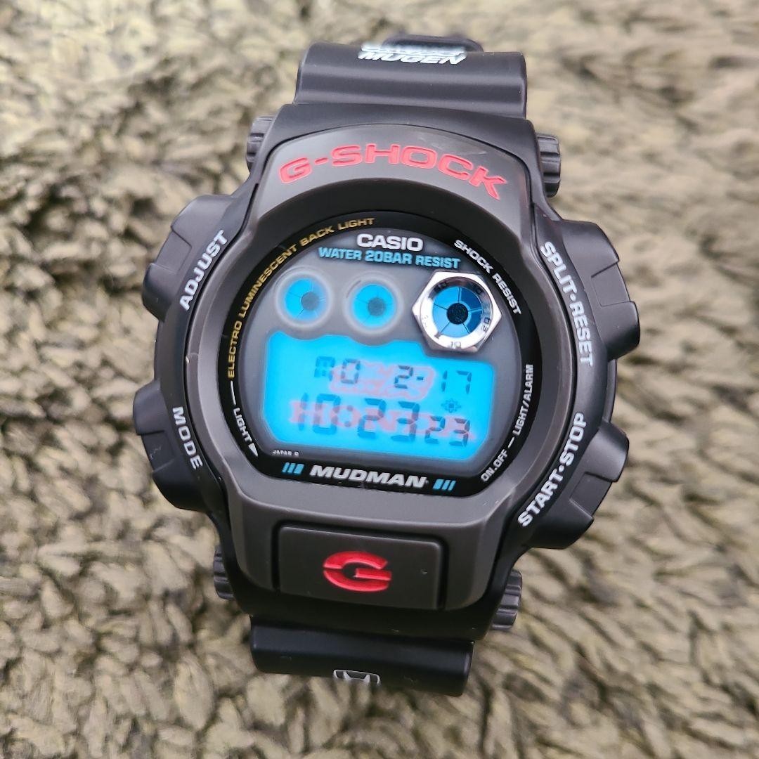 Casio Mudman Dw-8400 1289 Watch 200m Illuminator Mole G-shock Mud