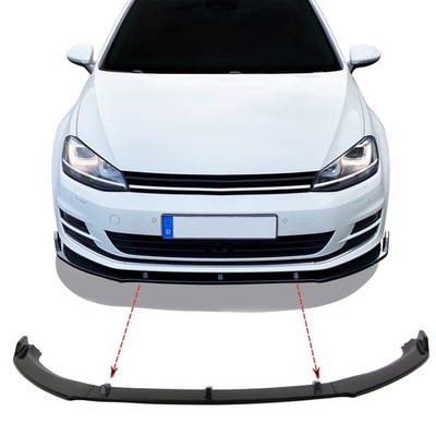 Frontspoiler Lippe schwarz glänzend kompatibel mit VW Golf 7 2012-2019 incl. ABE