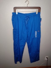 Cherokee Workwear Mens Cargo Scrub Pants XL Blue Drawstring Medical NWT