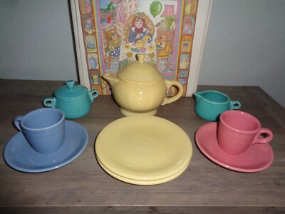 11pc MY FIRST FIESTA Homer Laughlin Fiestaware Chrildren's Tea Set