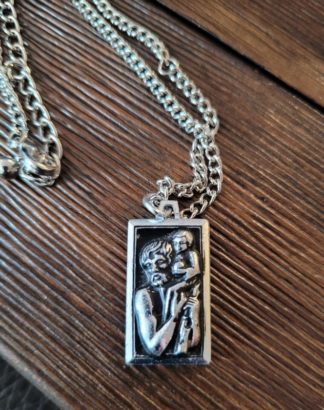 Saint Christopher Protect Us Necklace - Religious St. Pendant Chain Necklace