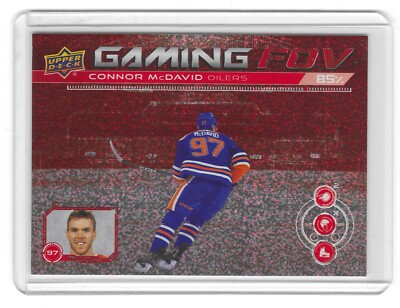 2024-25 Upper Deck Series 1 Hockey Gaming FOV Connor McDavid GFOV-20