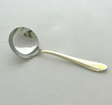 Yamazaki Harlow 1 Gravy Ladle Two Tone Stainless Gold Scroll Patrick 