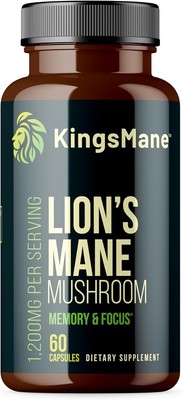 Organic Lion's Mane Mushroom Reishi, Shiitake, complex Supplement Immune support
