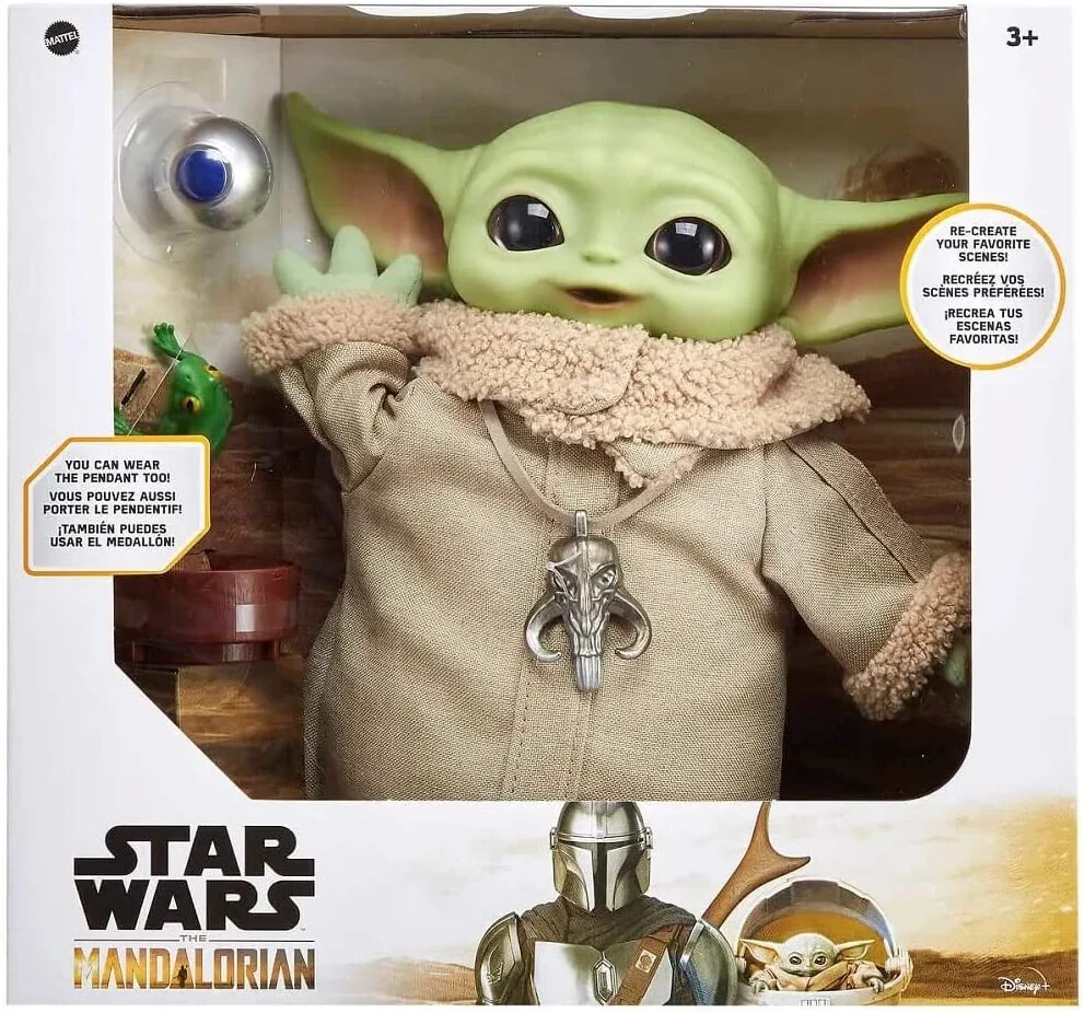 Star Wars Grogu Baby Yoda Plush Mattel 1437776 Mandolorian The