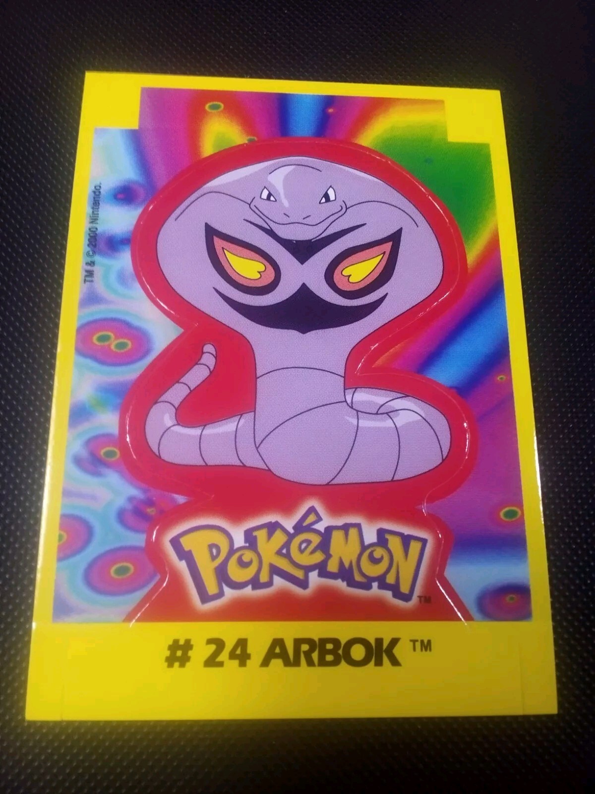2000 Pokemon Navarrete Kanto Peru Buildable Card Arbok #24 Vintage US Seller