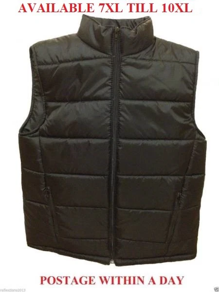 Mens Puffer Vest Winter Fashion Styled Thick Insulation Big Fluffy Zipper Vest