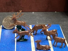 Dollhouse Miniature Deer Set Animal 1:48 quarter inch scale F148 Dollys Gallery