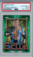 EDGE SIGNED AUTOGRAPH SLABBED 2021 WWE TOPPS CHROME 5 TIMERS CLUB CARD PSA 47/99