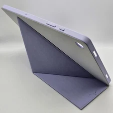 Tablet Case Galaxy Tab A9+ . Light Purple And White Magnetic Foldable Case