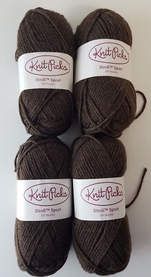 Knit Picks Stroll Sport Yarn Elk Heather (same) - 4 balls - Merino WOOL & Nylon