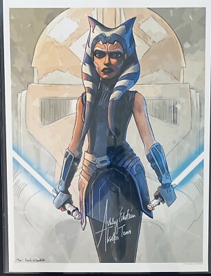 Ashley Eckstein Signed Ahsoka Tano 18x24 Loyalty Lithograph 119/395