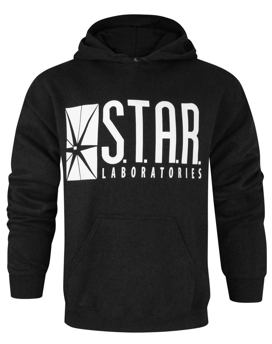 DC Comics The Flash Mens Hooded Sweatshirt TV Star Laboratories