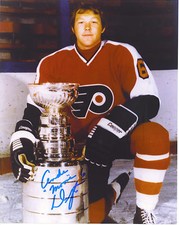 ANDRE DUPONT PHILADELPHIA FLYERS BROAD STREET BULLIES STANLEY CUP SIGNED 8X10