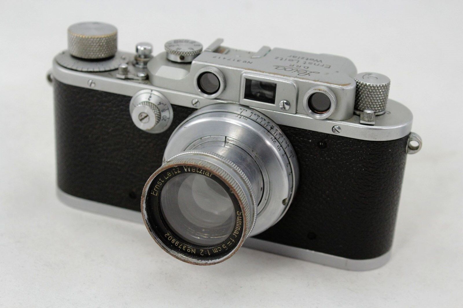 Leitz Leica III a DRP, vintage 35mm camera, lens Summar f=5cm 1:2, pre war  1938