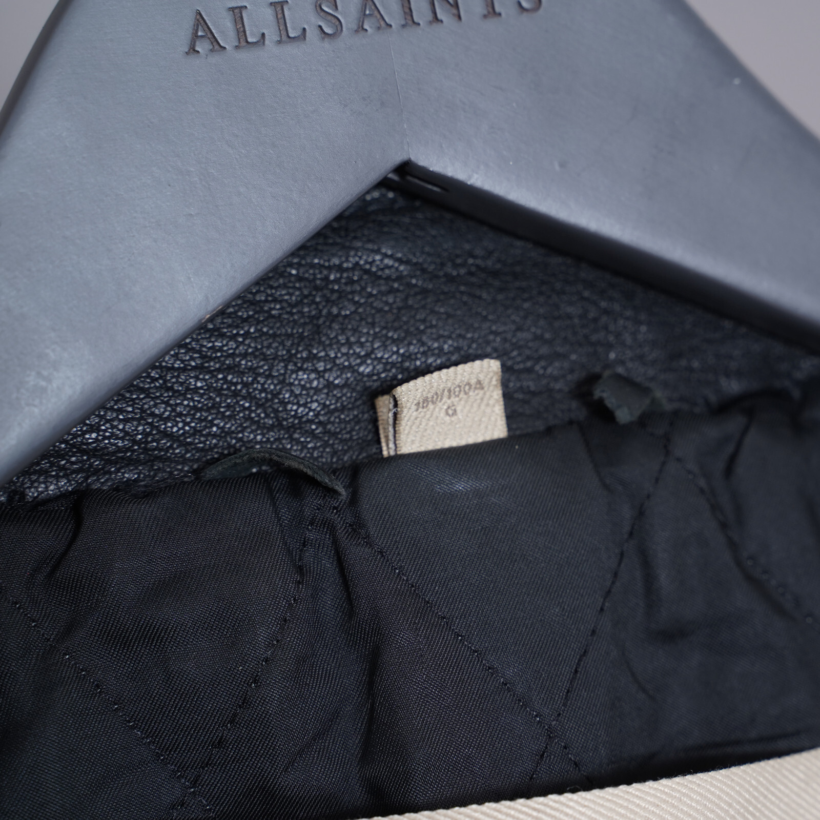 BURBERRY Leather Jacket LARGE Mens Black Brit Biker Runway Prorsum L Grail thumbnail 19