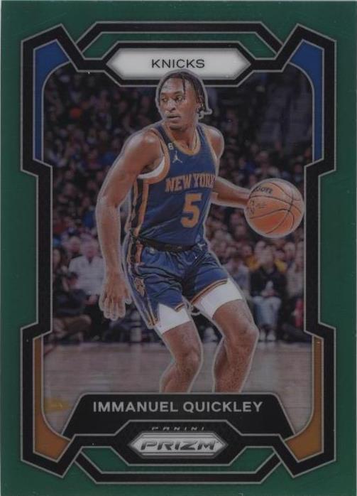 2023-24 Panini Prizm - Immanuel Quickley #33 Green Prizm for sale ...
